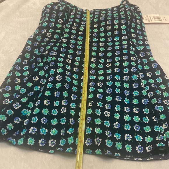NWT Adrienne Vittadini Underwire Swim Dress Size 12 Navy Multi Flower Print - Picture 9 of 12